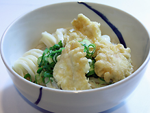 写真：とり天ぶっかけうどん
